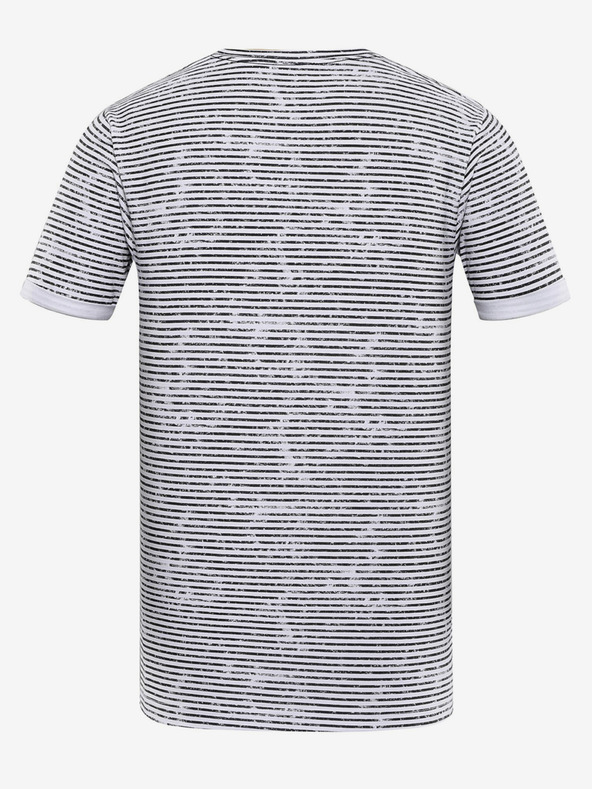 NAX Černé pánské vzorované tričko NAX Ovex