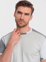 Ombre Clothing Šedé pánské tričko Ombre Clothing