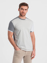 Ombre Clothing Šedé pánské tričko Ombre Clothing