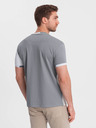Ombre Clothing Šedé pánské tričko Ombre Clothing