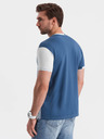 Ombre Clothing Modré pánské tričko Ombre Clothing