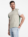 Ombre Clothing Světle zelené pánské tričko Ombre Clothing