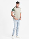 Ombre Clothing Světle zelené pánské tričko Ombre Clothing