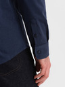 Ombre Clothing Modrá pánská žerzejová košile Ombre Clothing