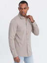 Ombre Clothing Šedá pánská žerzejová košile Ombre Clothing