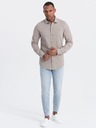 Ombre Clothing Šedá pánská žerzejová košile Ombre Clothing