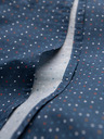 Ombre Clothing Modrá pánská vzorovaná slim fit košile Ombre Clothing