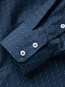 Ombre Clothing Modrá pánská vzorovaná slim fit košile Ombre Clothing