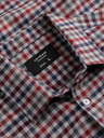 Ombre Clothing Modro-červená pánská kostkovaná flanelová košile Ombre Clothing