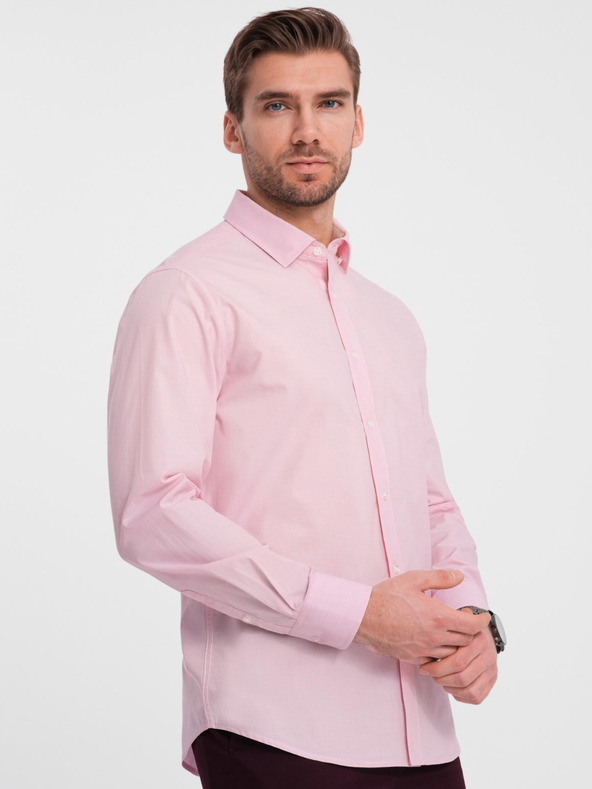 Ombre Clothing Růžová pánská košile Ombre Clothing