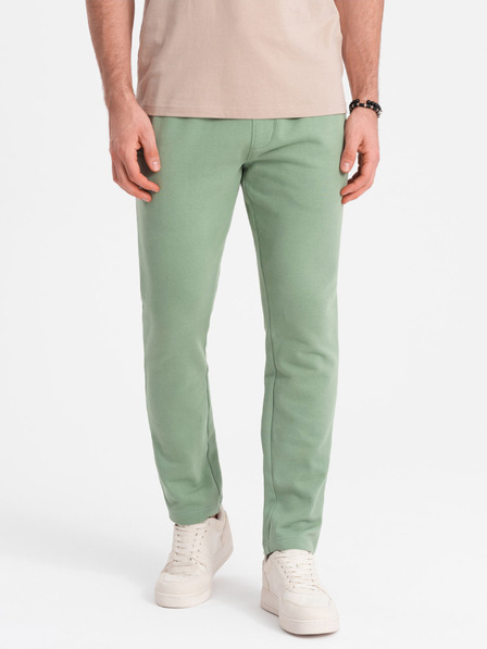 Ombre Clothing Zelené pánské tepláky Ombre Clothing