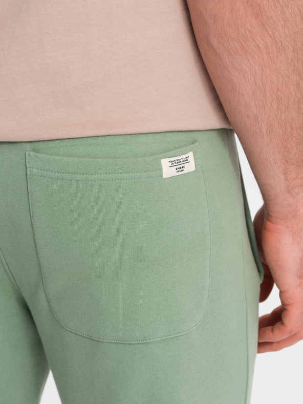 Ombre Clothing Zelené pánské tepláky Ombre Clothing