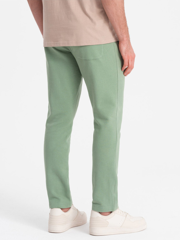 Ombre Clothing Zelené pánské tepláky Ombre Clothing