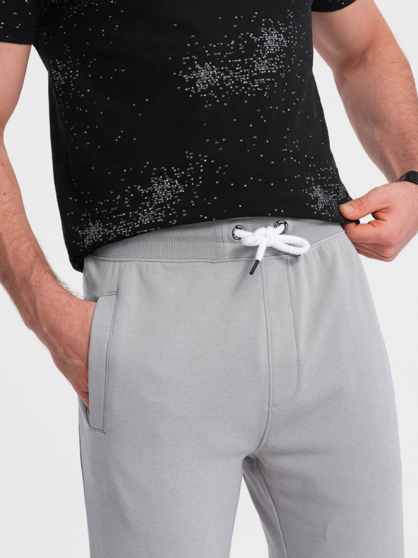 Ombre Clothing Šedé pánské tepláky Ombre Clothing