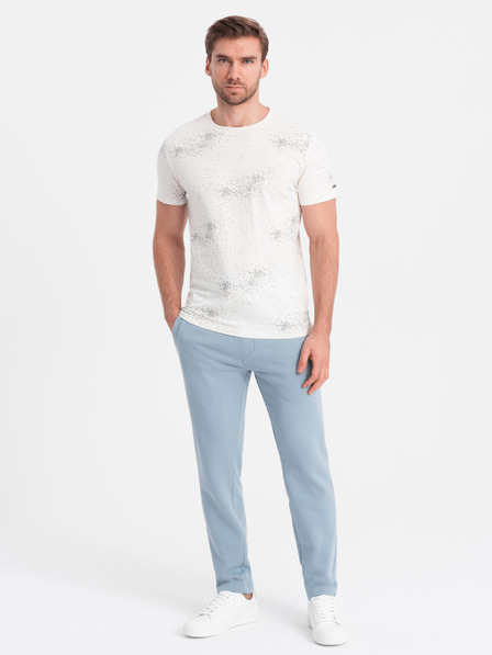 Ombre Clothing Světle modré pánské tepláky Ombre Clothing