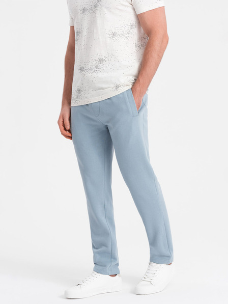 Ombre Clothing Světle modré pánské tepláky Ombre Clothing