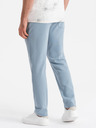 Ombre Clothing Světle modré pánské tepláky Ombre Clothing