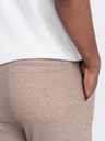 Ombre Clothing Světle hnědé pánské tepláky Ombre Clothing