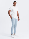 Ombre Clothing Světle modré pánské tepláky Ombre Clothing