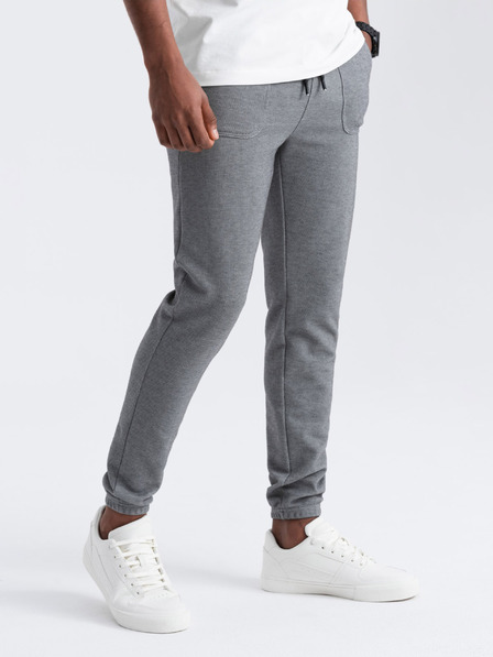 Ombre Clothing Šedé pánské tepláky Ombre Clothing