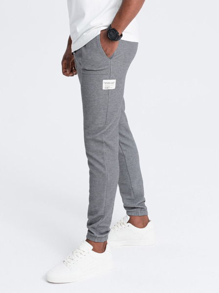 Ombre Clothing Šedé pánské tepláky Ombre Clothing