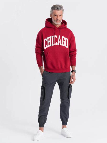 Ombre Clothing Šedé pánské cargo jogger kalhoty Ombre Clothing