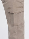 Ombre Clothing Béžové pánské cargo jogger kalhoty Ombre Clothing