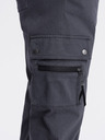 Ombre Clothing Tmavě šedé pánské cargo jogger kalhoty Ombre Clothing
