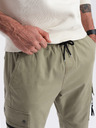 Ombre Clothing Khaki pánské cargo jogger kalhoty Ombre Clothing