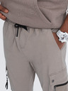 Ombre Clothing Béžové pánské cargo jogger kalhoty Ombre Clothing