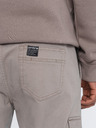Ombre Clothing Béžové pánské cargo jogger kalhoty Ombre Clothing