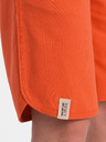 Ombre Clothing Oranžové pánské teplákové kraťasy Ombre Clothing
