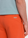 Ombre Clothing Oranžové pánské teplákové kraťasy Ombre Clothing