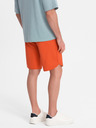 Ombre Clothing Oranžové pánské teplákové kraťasy Ombre Clothing