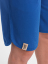 Ombre Clothing Modré pánské teplákové kraťasy Ombre Clothing