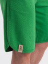 Ombre Clothing Zelené pánské teplákové kraťasy Ombre Clothing
