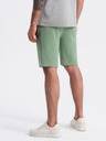 Ombre Clothing Zelené pánské teplákové kraťasy Ombre Clothing