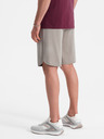 Ombre Clothing Béžové pánské teplákové kraťasy Ombre Clothing
