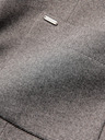 Ombre Clothing Šedé pánské sako bez klop Ombre Clothing