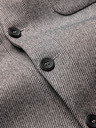 Ombre Clothing Šedé pánské sako bez klop Ombre Clothing