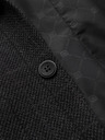 Ombre Clothing Čené pánské žakárové sako Ombre Clothing