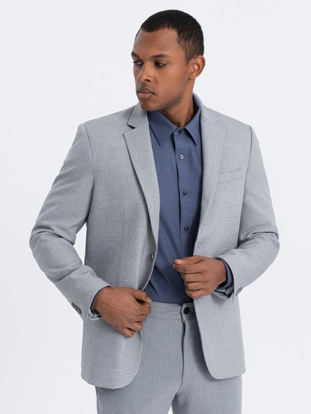 Ombre Clothing Šedé pánské sako Ombre Clothing