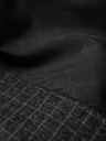 Ombre Clothing Tmavě šedé pánské kostkované sako s příměsí vlny Ombre Clothing