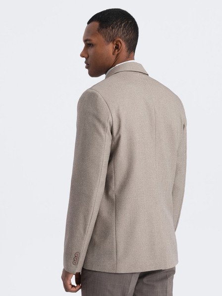 Ombre Clothing Béžové pánské sako Ombre Clothing