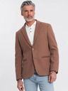 Ombre Clothing Hnědé pánské sako Ombre Clothing