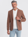 Ombre Clothing Hnědé pánské sako Ombre Clothing