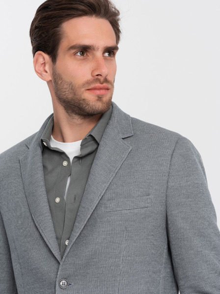 Ombre Clothing Šedé pánské sako Ombre Clothing