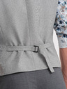 Ombre Clothing Světle šedá pánská obleková vesta s límcem Ombre Clothing
