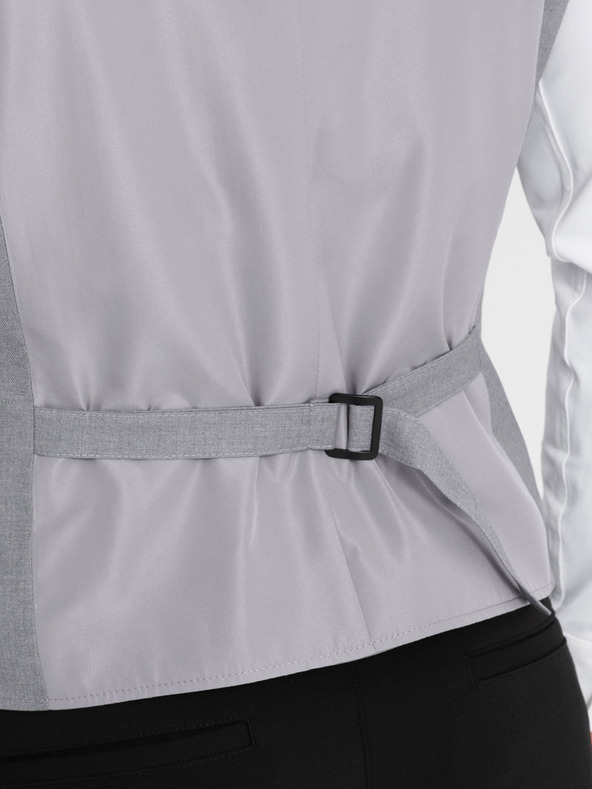 Ombre Clothing Šedá pánská obleková vesta Ombre Clothing