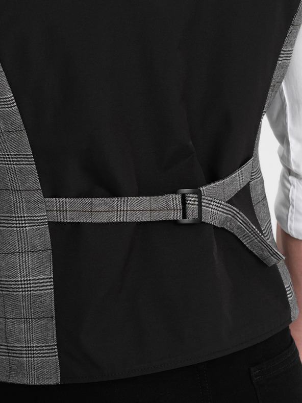 Ombre Clothing Šedá pánská vesta bez klop Ombre Clothing